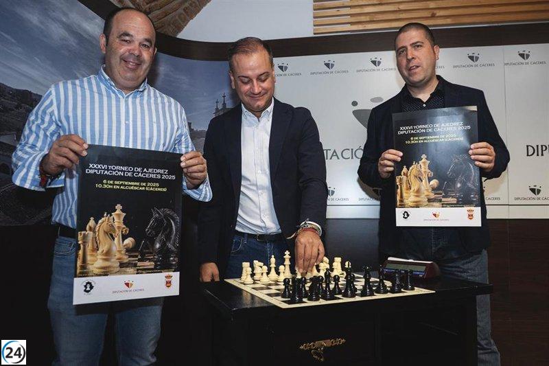 Cien ajedrecistas se dan cita en Alcuéscar para el XXXVI Torneo de Ajedrez Diputación de Cáceres.