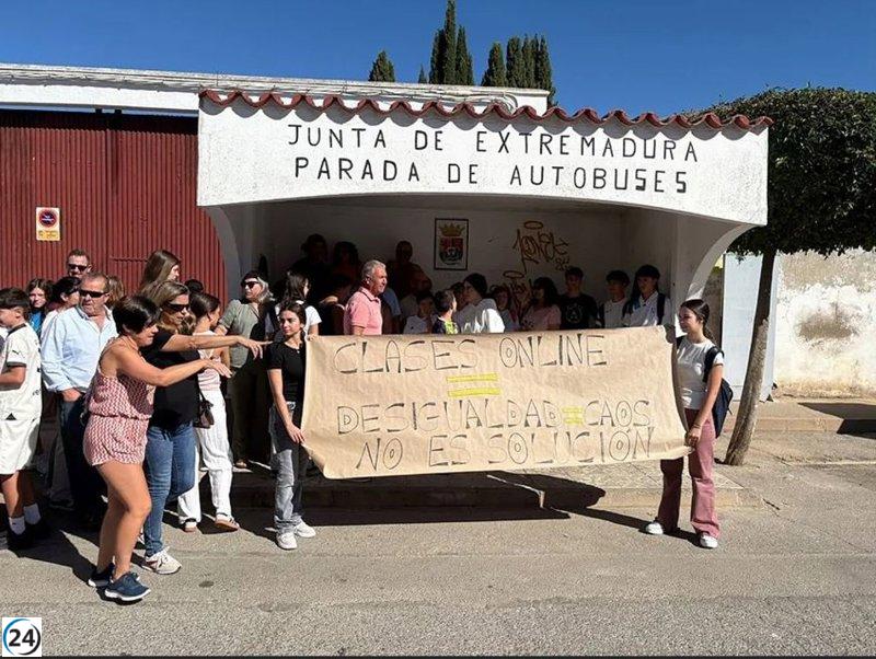Crisis del transporte escolar en Extremadura: 5,000 estudiantes afectados por cuarto día consecutivo.