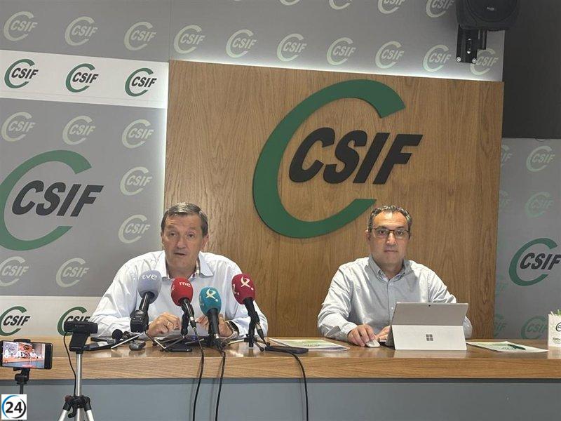 CSIF amenaza con protestas si la Junta ignora la negociación salarial de los empleados públicos.