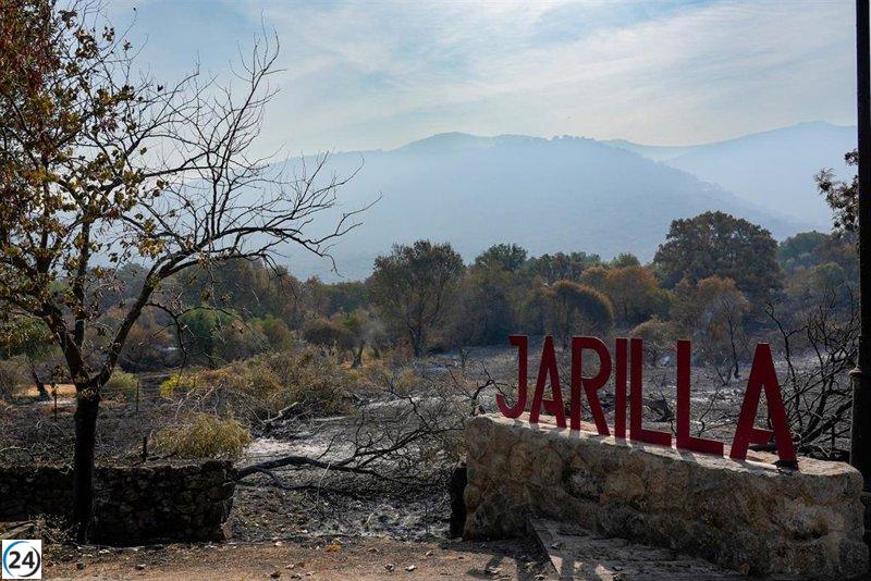 El incendio de Jarilla queda oficialmente apagado tras el Plan Infoex.