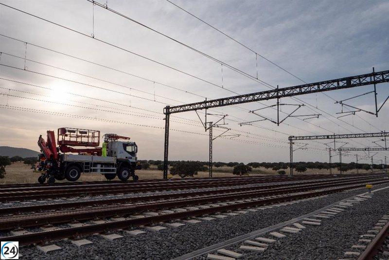 Gobierno destina 41,7 millones a electrificar la línea de alta velocidad entre Talayuela y Plasencia.