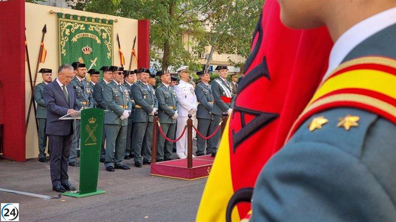 Quintana elogia a la Guardia Civil por su labor en desastres naturales en Extremadura.