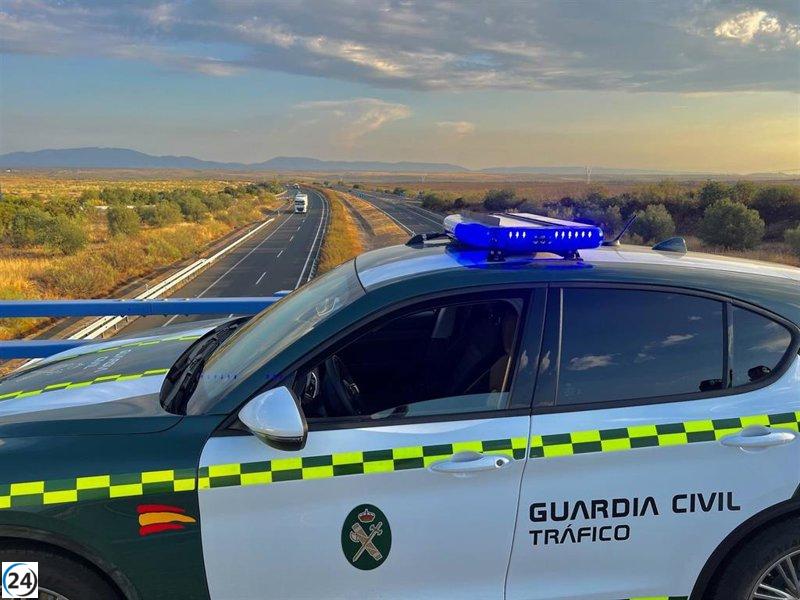 Conductor de furgón detenido por superar límite de velocidad en Malpartida de Plasencia a 183 km/h.