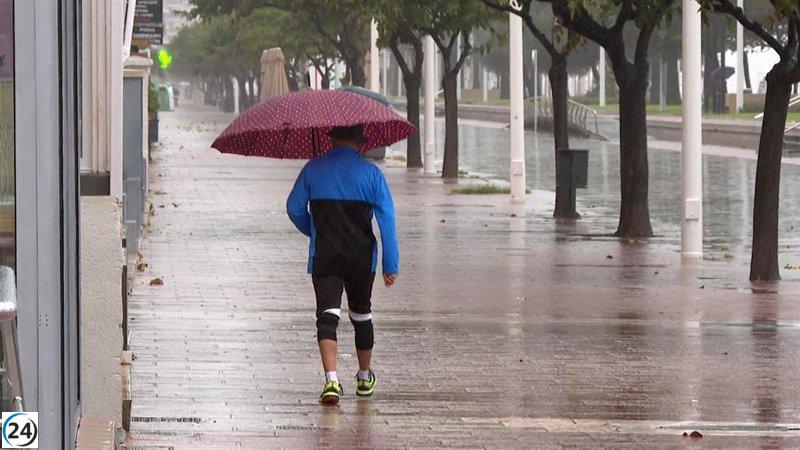 El 112 declara alerta amarilla por lluvias en zonas de Cáceres y el sur de Badajoz.