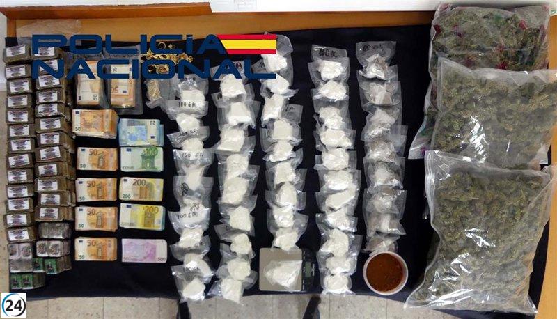 Cuatro de siete arrestados por narcotráfico en Badajoz y Portugal van a la cárcel.