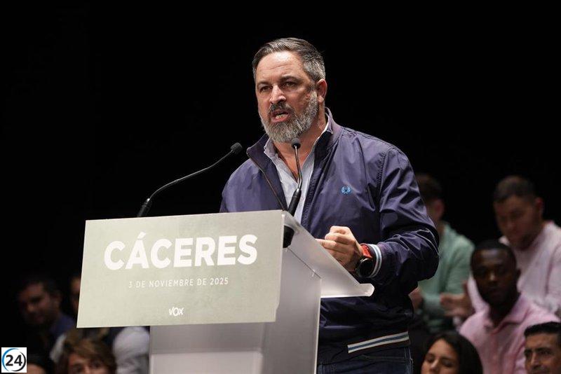 Abascal se unirá a la presentación de candidatos de Vox en Mérida este lunes.