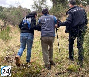 Anciano de 83 años, perdido en Plasencia tras salir a caminar, es rescatado al caer la noche.
