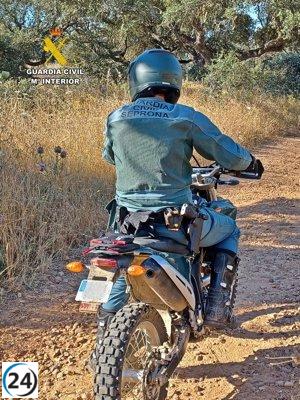 Capturan a intruso intentando interrumpir una cacería en una finca de Monesterio.