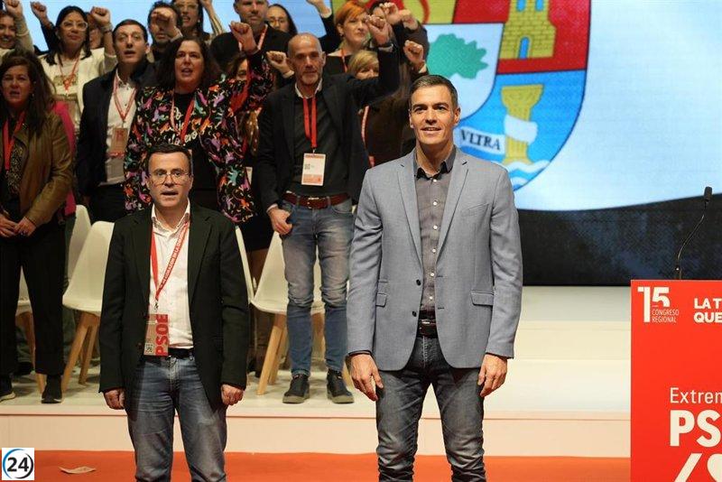 Sánchez y Gallardo revelarán en Mérida el 19 las candidaturas del PSOE para el 21D.