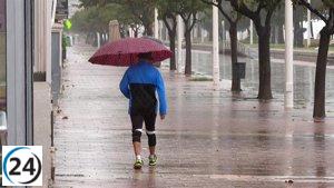 Lluvias intensas provocan el cierre de la CC-224 entre Hervás y Cabezuela del Valle.