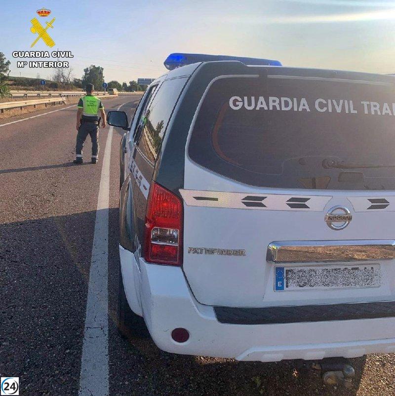 Detenido en Almendralejo por conducir un cuadriciclo en sentido opuesto en la A-66