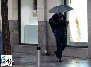 Alerta naranja por lluvias en el norte de Cáceres este sábado, según el Centro 112 Extremadura.