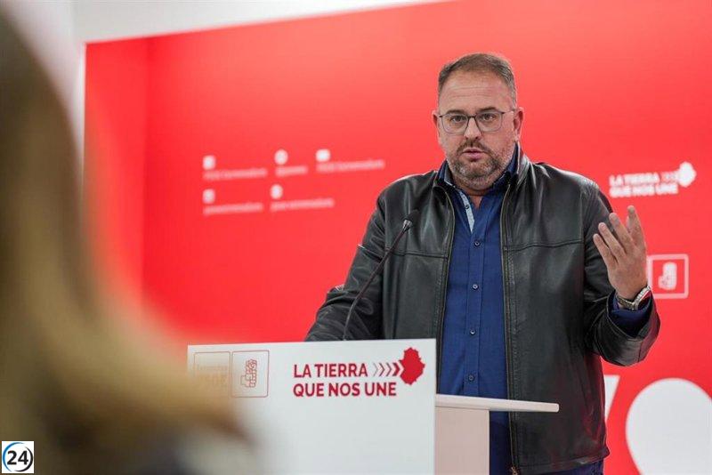 El PSOE de Extremadura denuncia a Feijóo y Abascal por intentar imponer desde Madrid el destino de la comunidad.