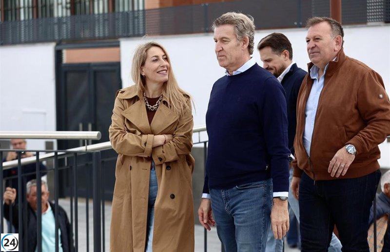 Feijóo y Guardiola se reúnen en Don Benito para un mitin este jueves.