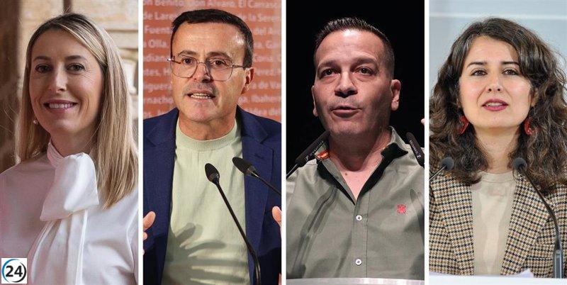 Los principales aspirantes a la presidencia en las elecciones de Extremadura del 21 de diciembre.