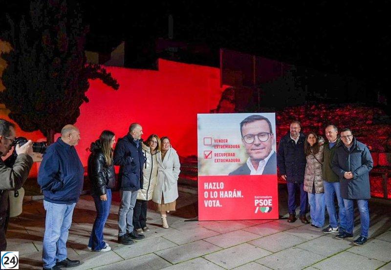 Gallardo insta a la ciudadanía a votar por un futuro de progreso y dignidad en Extremadura.