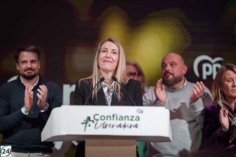 Guardiola se reúne con el aspirante de Vox para la investidura y pide centrarse en los intereses de Extremadura.