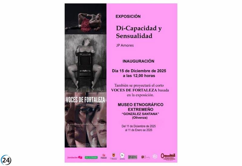 Exposición en Badajoz celebra la sensualidad de la diversidad funcional.