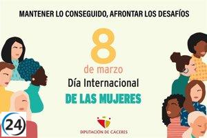 Testimonios de jóvenes rurales sobre la violencia de género destacan en la campaña del 8M de la Diputación de Cáceres.