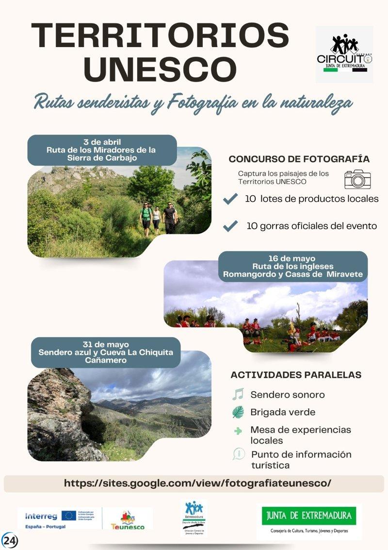 Cáceres impulsa rutas ciclistas y un concurso de fotografía en sus Territorios Unesco.