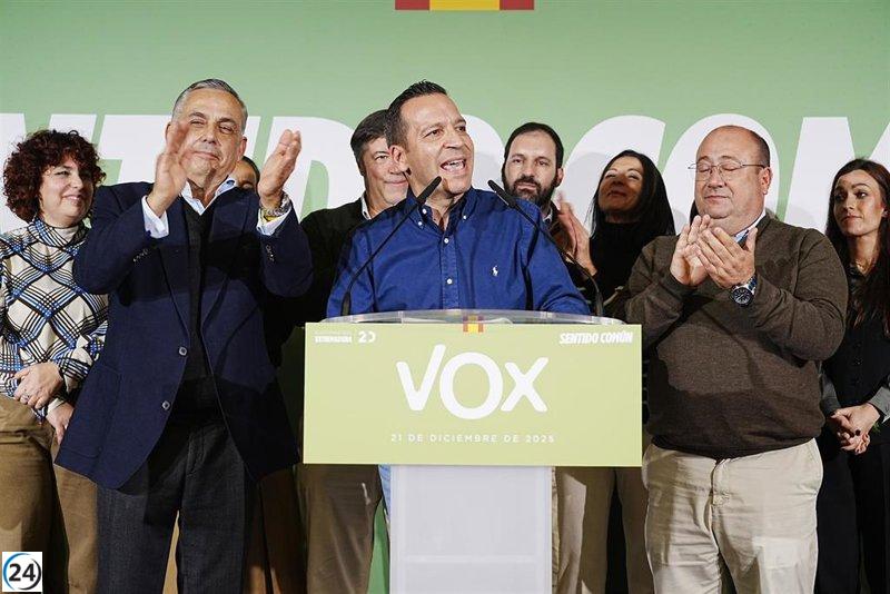 PP y Vox vuelven a negociar en Extremadura, enfocándose solo en políticas y no en cargos.