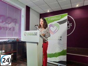 Irene de Miguel y Joaquín Macías se mantienen en las listas de Unidas por Extremadura que se anuncian el jueves en Mérida