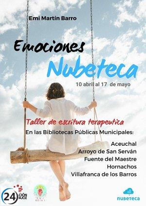 Talleres de escritura terapéutica en cinco bibliotecas de Badajoz.