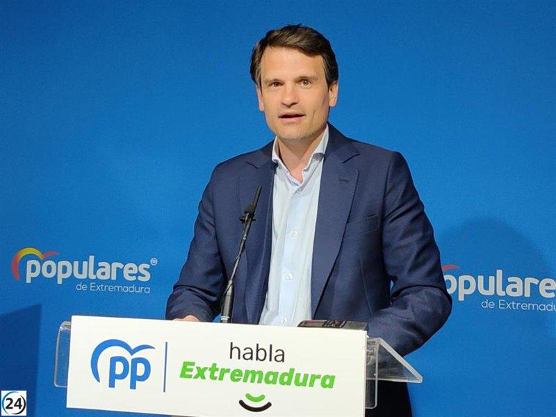 PP solicita a Vara exigir la declaración de Extremadura como zona gravemente afectada por borrasca Efraín a Calviño.
