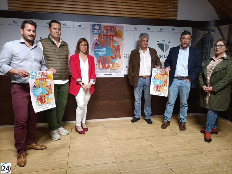Festival de Oficios visitará 6 municipios de Cáceres para promover la artesanía.
