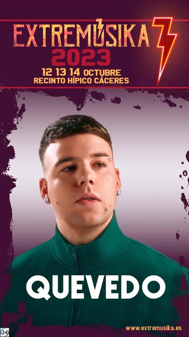 Quevedo se presenta en el festival de música 'Extremúsika' en Cáceres en octubre.