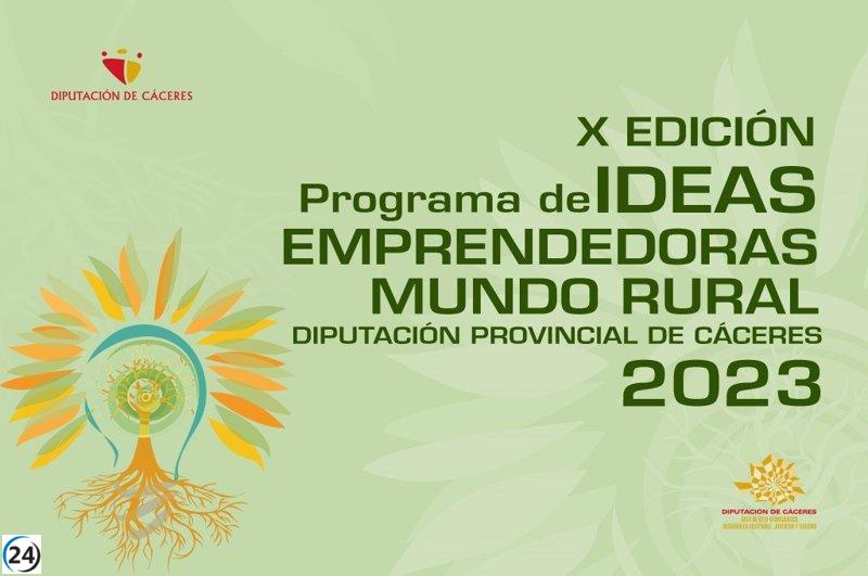 Diputación de Cáceres lanza los X Premios de Ideas Emprendedores (PIE) hasta el 12 de mayo.