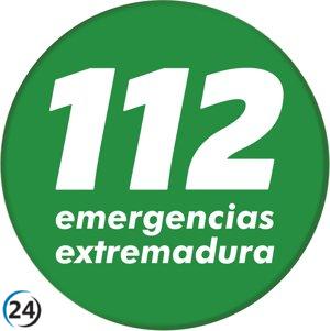Dos vehículos incendiados en un accidente en Corte de Peleas (Badajoz)