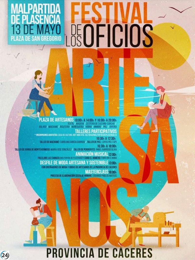 Malpartida de Plasencia acoge este sábado el Festival de los Oficios Artesanos.