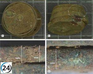 Encuentran monedero romano de lino en Mérida tras un incendio.