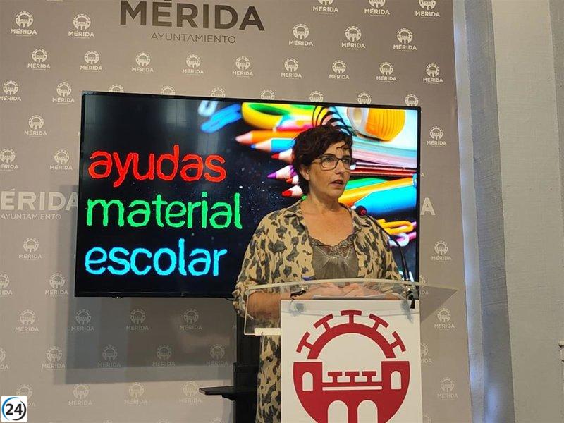 El Ayuntamiento de Mérida otorgará ayudas escolares de 70 euros por alumno desde hoy.