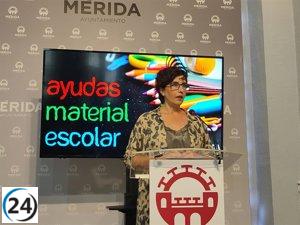 El Ayuntamiento de Mérida otorgará ayudas escolares de 70 euros por alumno desde hoy.