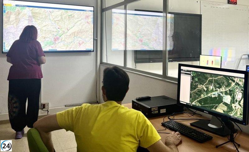 Varios focos de incendio en Pinofranqueado centran los esfuerzos de extinción.