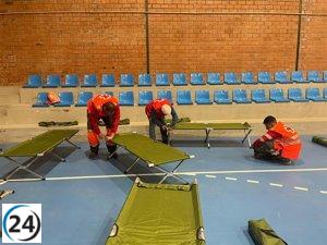 Se finaliza el Polideportivo de Moraleja mientras se prepara un albergue en Torrecilla de los Ángeles.