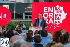 Vara retoma agenda electoral tras incendio en Hurdes con actos en cinco localidades.