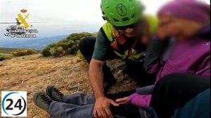 Guardia Civil rescata a una excursionista en la sierra de Guijo de Santa Bárbara.