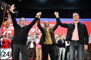 Pedro Sánchez retoma la campaña en Badajoz tras suspensión por incendio.