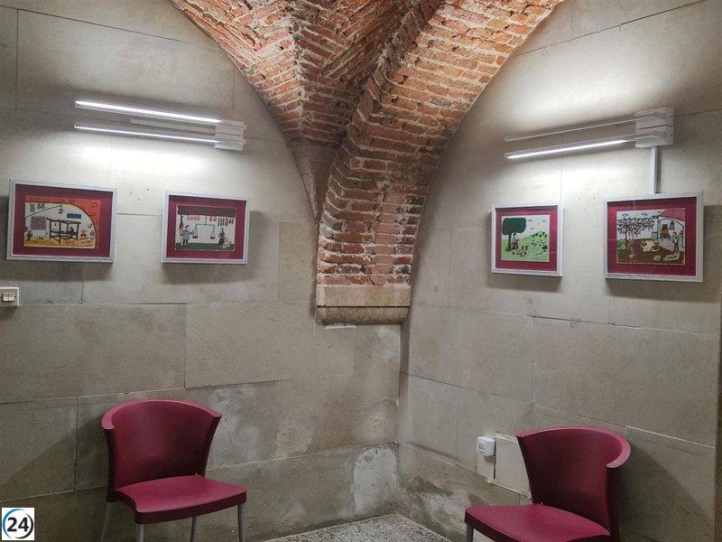 El Museo Pérez Enciso de Plasencia muestra viñetas de Jairo Jiménez con objetos cotidianos.