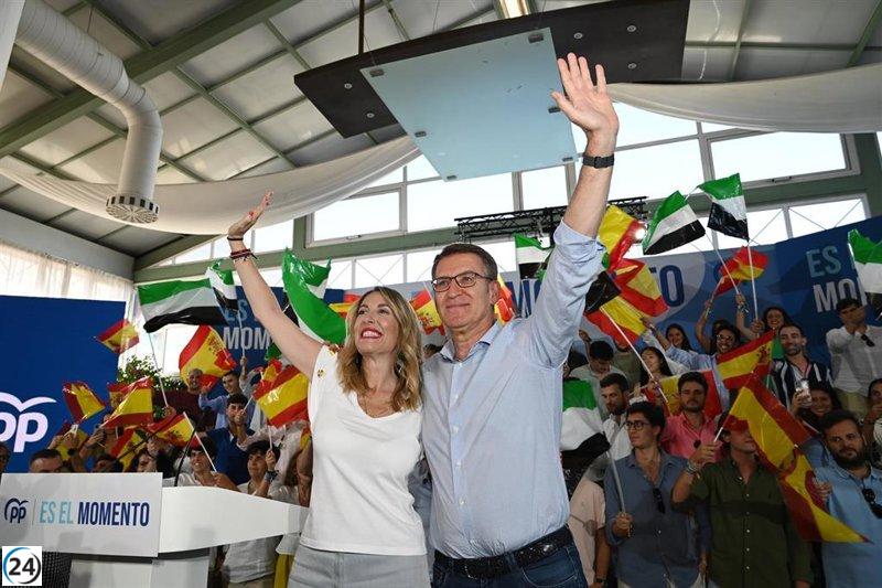 Guardiola destaca el éxito del PP en Extremadura y apoya a Feijóo.