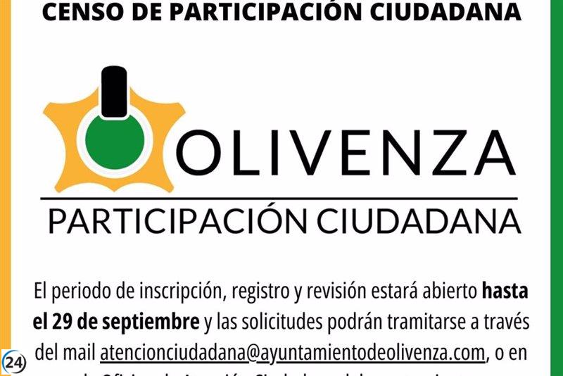 El Ayuntamiento de Olivenza se empeña en la modernización del Censo de Participación Ciudadana.