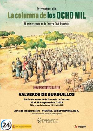 La exhibición de 'La Columna de los Ocho Mil' desembarca en Valverde de Burguillos (Badajoz)