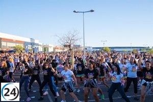 Zumbando 2023 logra reunir a más de 1,000 personas en El Faro de Badajoz, recaudando €10,400 para una causa solidaria.