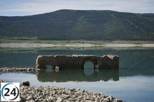 Los embalses del Guadiana y el Tajo se encuentran en niveles del 23,8% y 48,3% respectivamente.