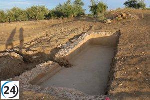 Descubierta en Regina una antigua piscina vinculada a la minería durante la época imperial