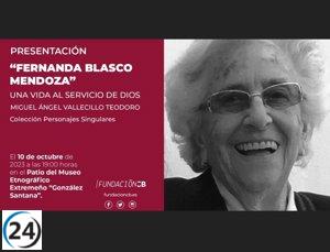 Nuevo libro sobre la destacada labor social de Fernanda Blasco Mendoza se lanzará en Olivenza el próximo martes