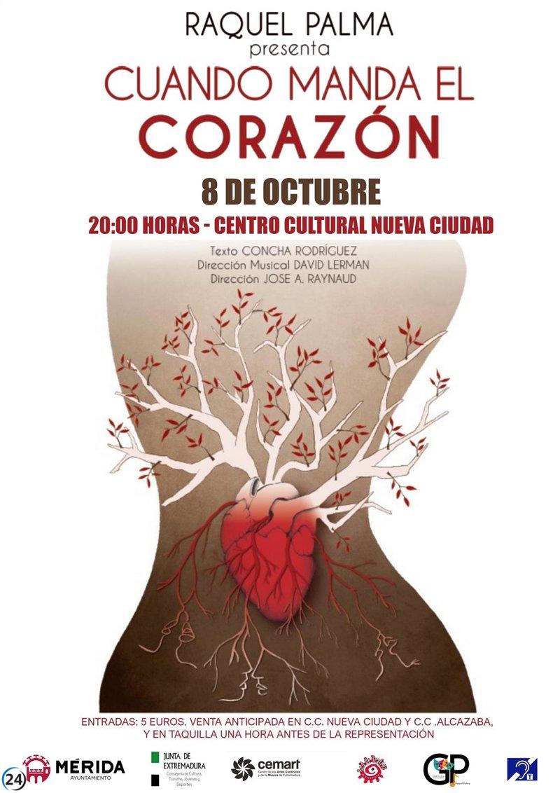 Llega a Mérida un espectáculo musical de Raquel Palma que defiende un amor 